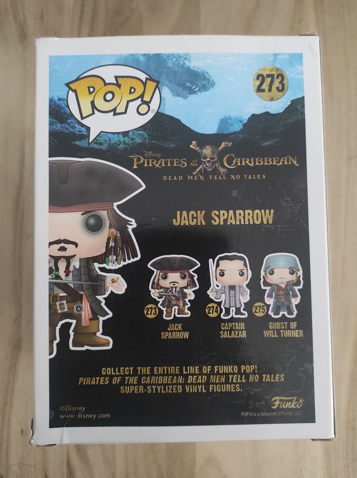 Figurine Funko pop Jack Sparrow 273 ( Pirates des Caraïbes ) - photo numéro 2