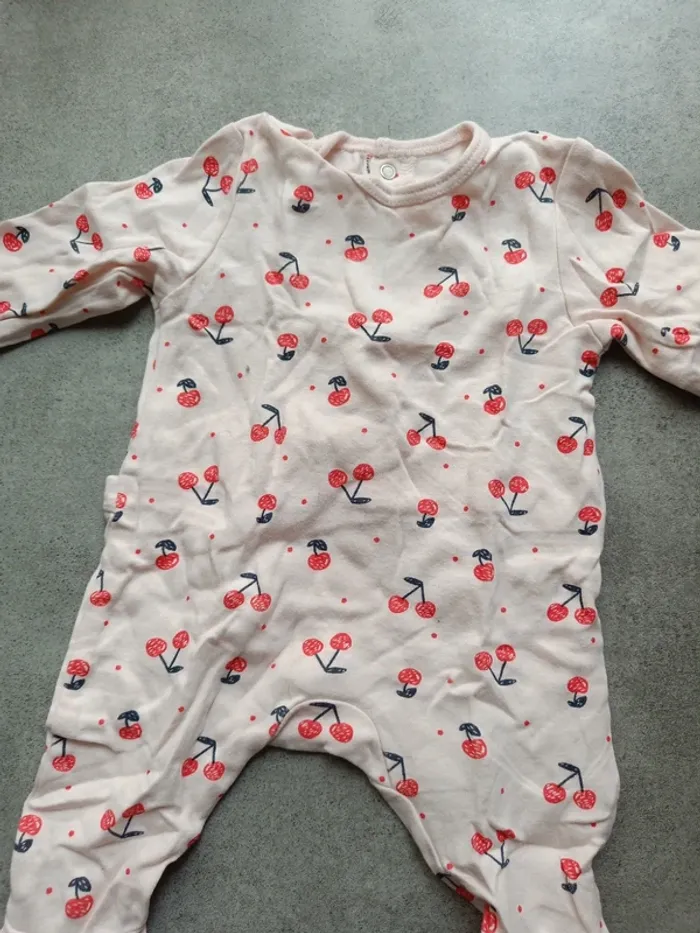 Pyjama la redoute 54cm cerises - photo numéro 3