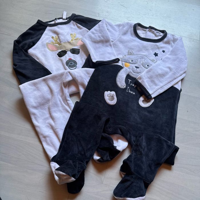 Lot de 2 sur pyjamas + 2 pyjamas - photo numéro 2