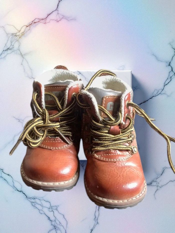 Chaussures montantes marron - taille 20 - Gepy - photo numéro 2