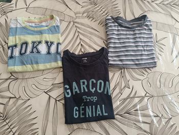 Lot tee-shirt manches courtes garçon