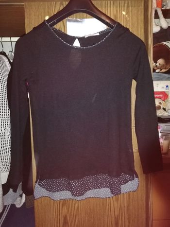 Pull fin noir camaieu taille M