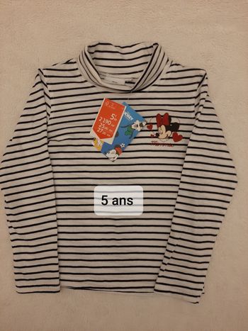 Tee-shirt col roulé 5 ans
