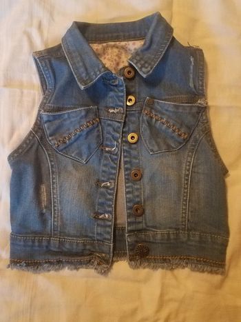 Veste sans manche jean