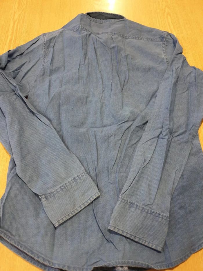 Chemise à fines rayures homme Lee S bleu/blanc - photo numéro 2