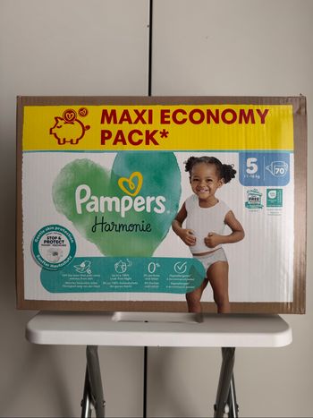 70 couches pampers harmonie taille 5