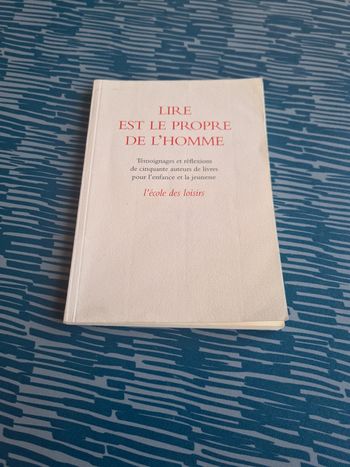 Lire est le propre de l'homme