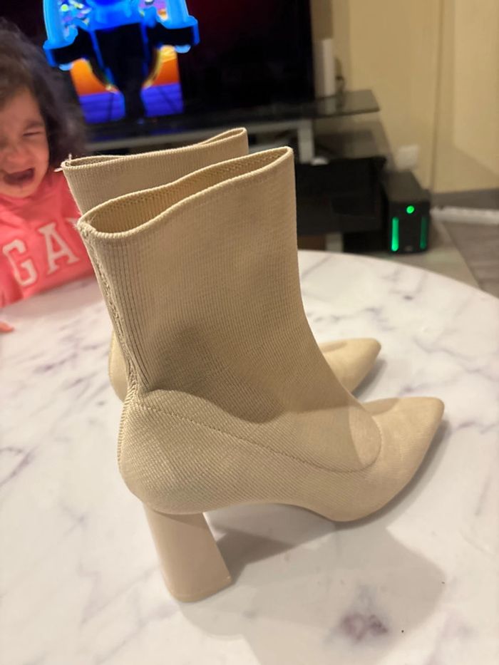 Bottines Zara beige - photo numéro 3
