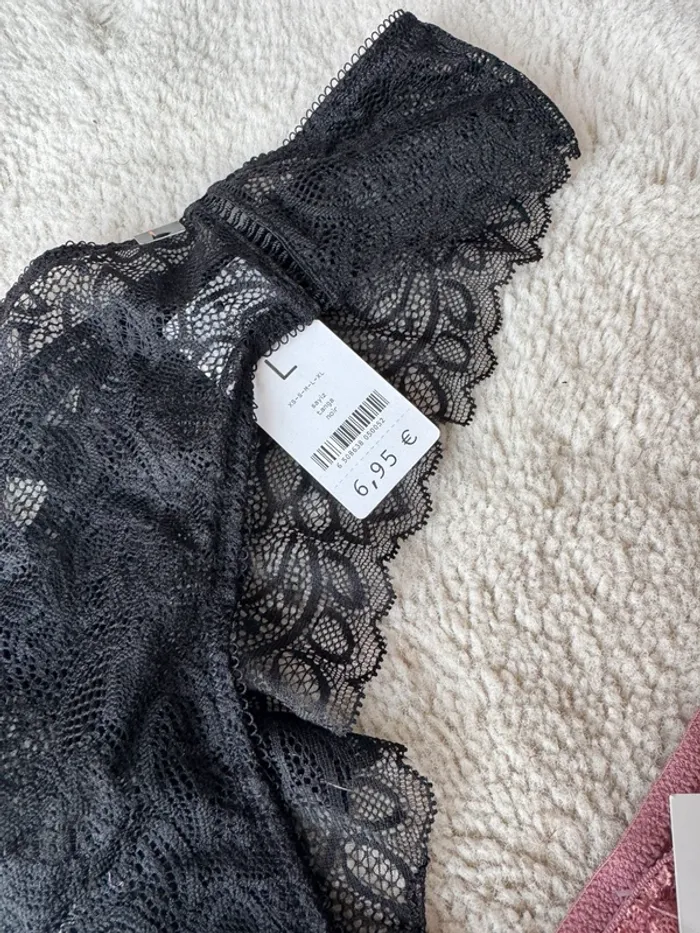 🩲Lot 2 shorty en dentelle - taille L - undiz - C&A - neuf avec étiquette - photo numéro 3