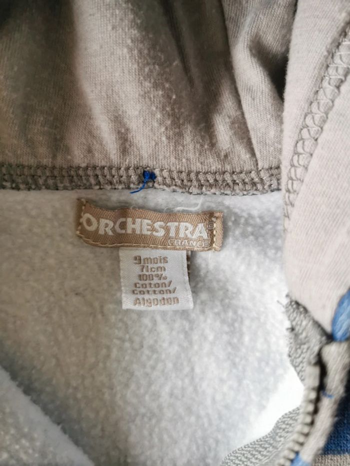 Veste à capuche 9mois garçon - photo numéro 2