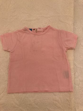 Tee-Shirt Manches courtes Rose 18 Mois