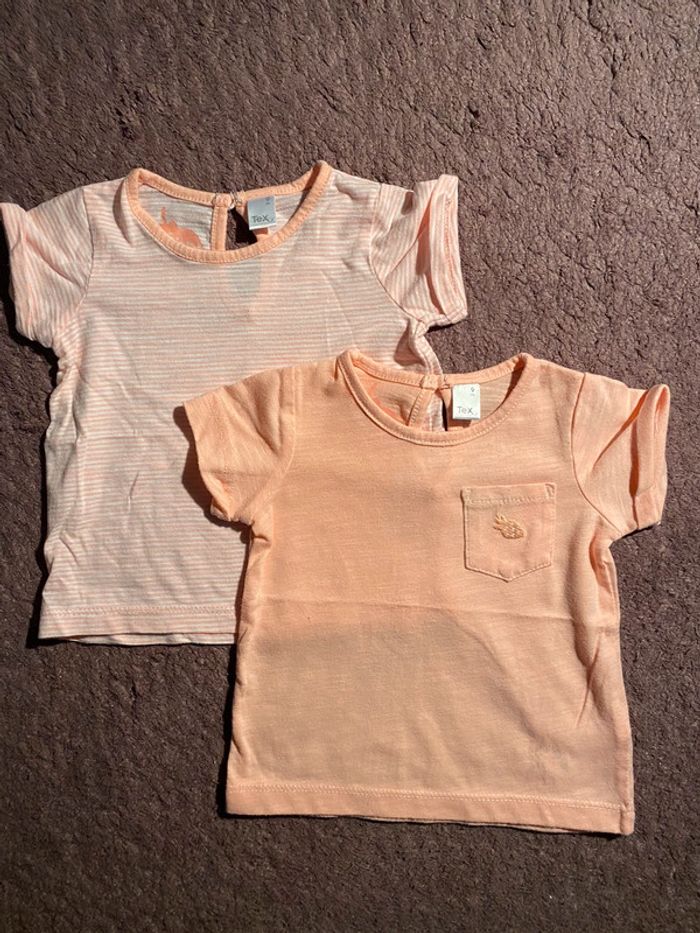 Lot 2 tee shirt 9 mois
