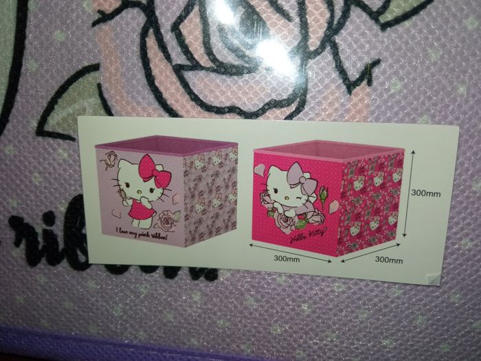 Lot de deux cubes de rangement rigide Hello Kitty - photo numéro 2