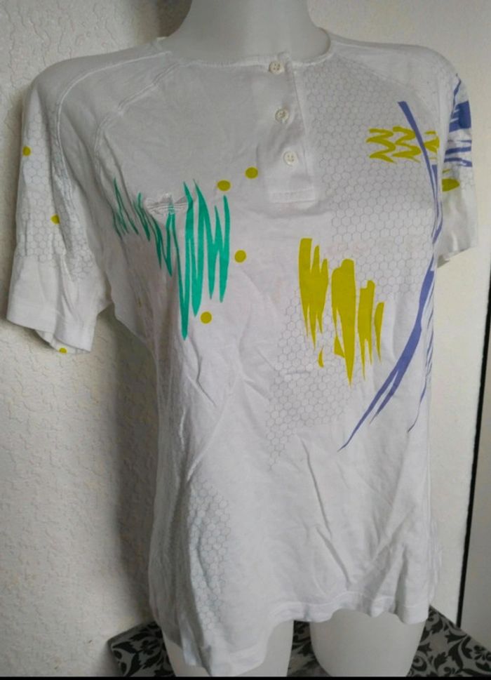 T-shirt vintage Adidas femme taille 42 - photo numéro 3