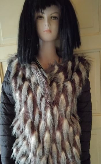 Veste fausse fourrure matelassé