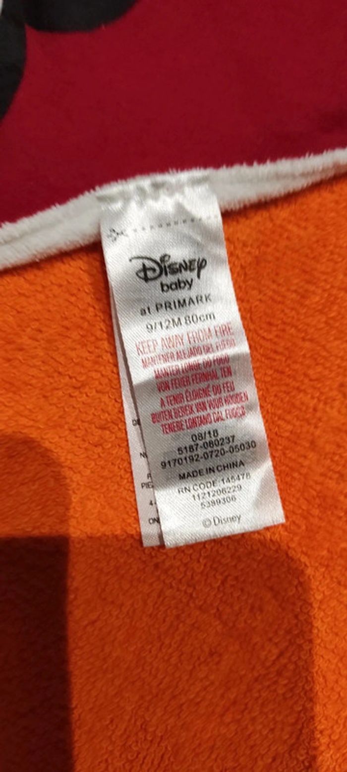 Bavoir tour de cou Mickey 9 -12 mois 80 cm - photo numéro 2