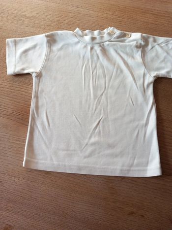 Tee-shirt polyamide 4ans blanc