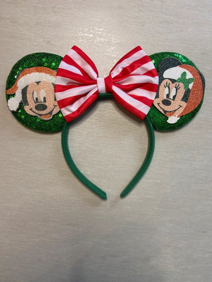 Serre tête oreille de Mickey et minnie à sequin, paillettes