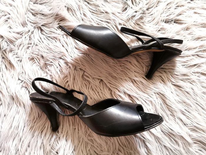 Sandales à talons noir