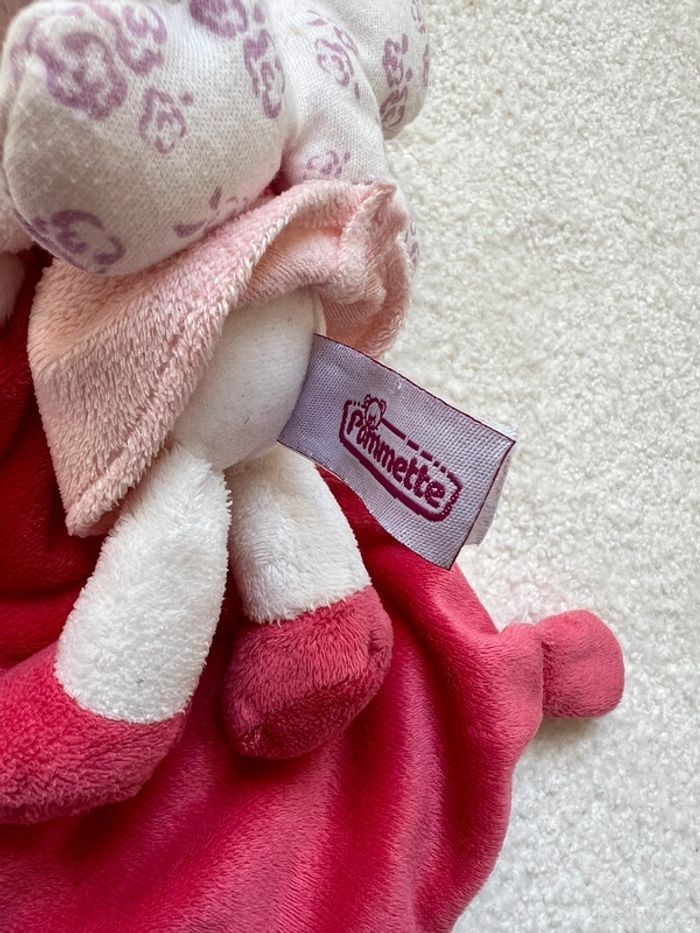Doudou plat rose pommette - photo numéro 3