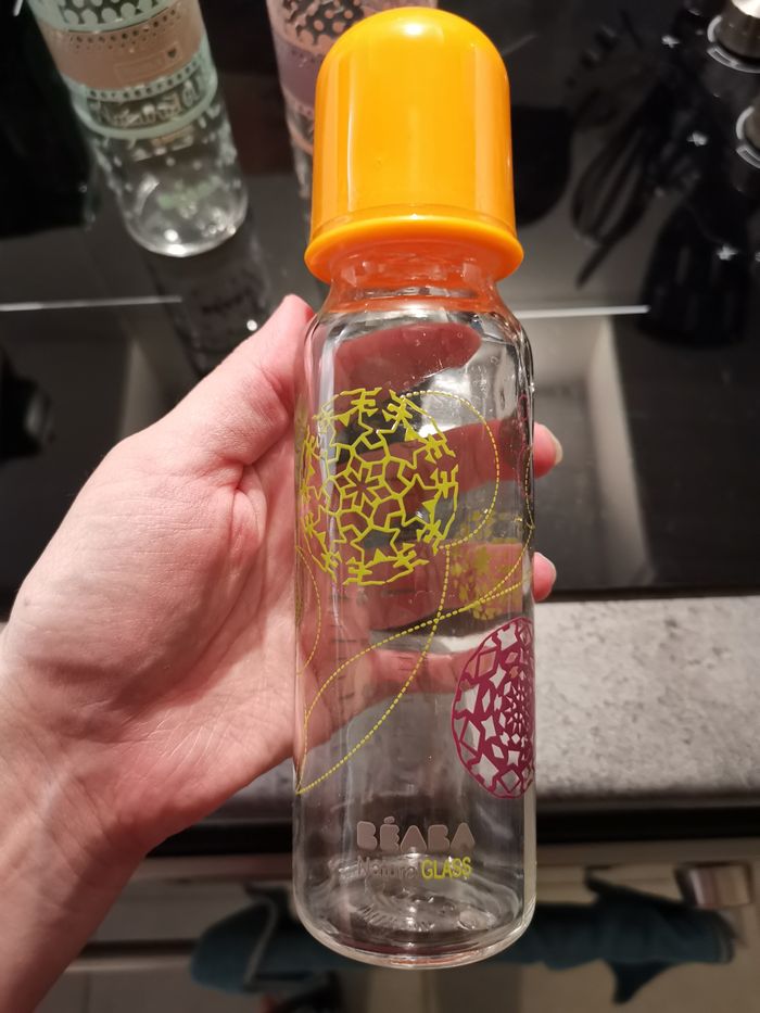 Lot de 3 biberons beaba natural glass - photo numéro 4