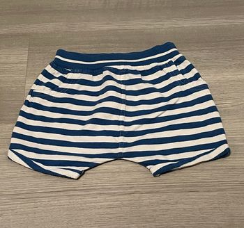 Short bloomer rayé blanc & bleu 6 mois