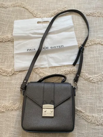 Sac bandoulière gris argenté paul&joe sister