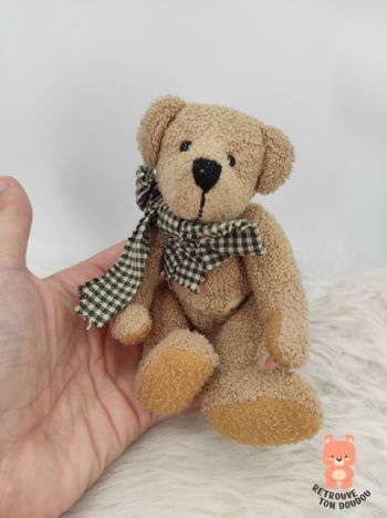 Petit Ours en Peluche beige Sunkid 15 cm
