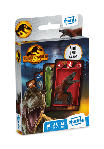 JURASSIC WORLD JEU DE CARTES DINOSAURES