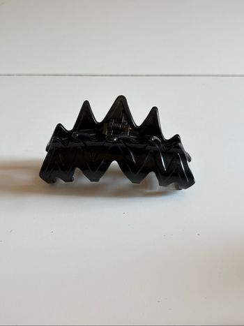 Pince à cheveux noire en plastique classique