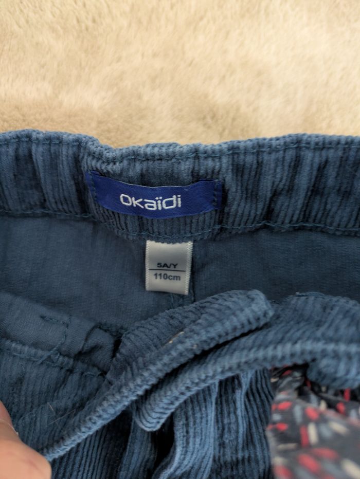 Pantalon Velours Côtelé OKAÏDI Coupe Flare - photo numéro 2