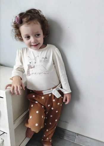 23 mois 2 ans ensemble teeshirt tape a l oeil et pantalon obaibi 86 cm