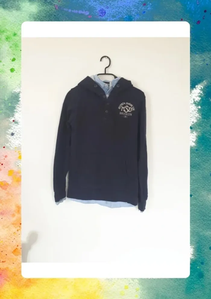 Sweat a capuche chemise 12 ans