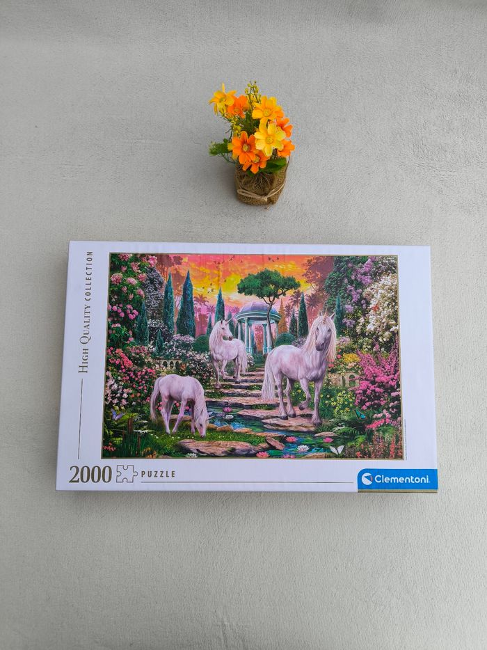 Puzzle Le jardin des licornes Clementoni 2000 pièces
