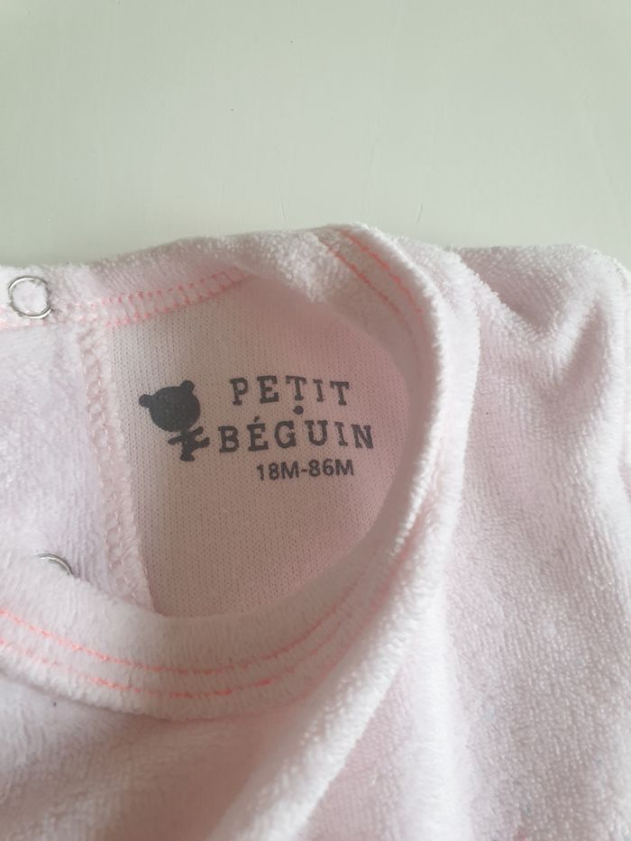 Ensemble velours fille 18 mois petit beguin - photo numéro 3