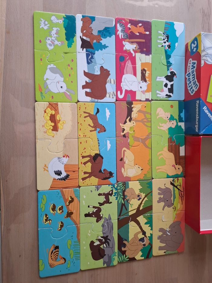 Puzzle bébé 2+ Maman animaux et ses bébés - photo numéro 3