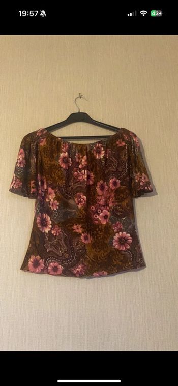 T-shirt Taille Unique Virtuoz Fleurie