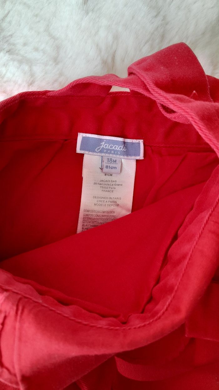 Robe rouge Jacadi 18 mois - photo numéro 2