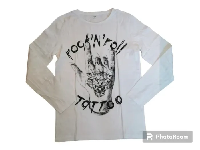 Tee-shirt taille S kiabi rock'n'roll tattoo