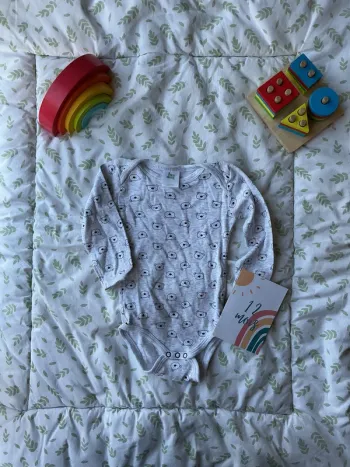 body manches longues gris motifs ours 12 mois poco piano