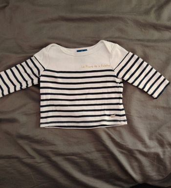 Tee shirt manches longues marinière
