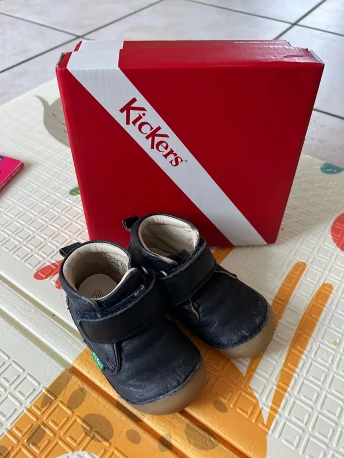 Kickers sabio bébé en cuir – Taille 20 bon état - photo numéro 7