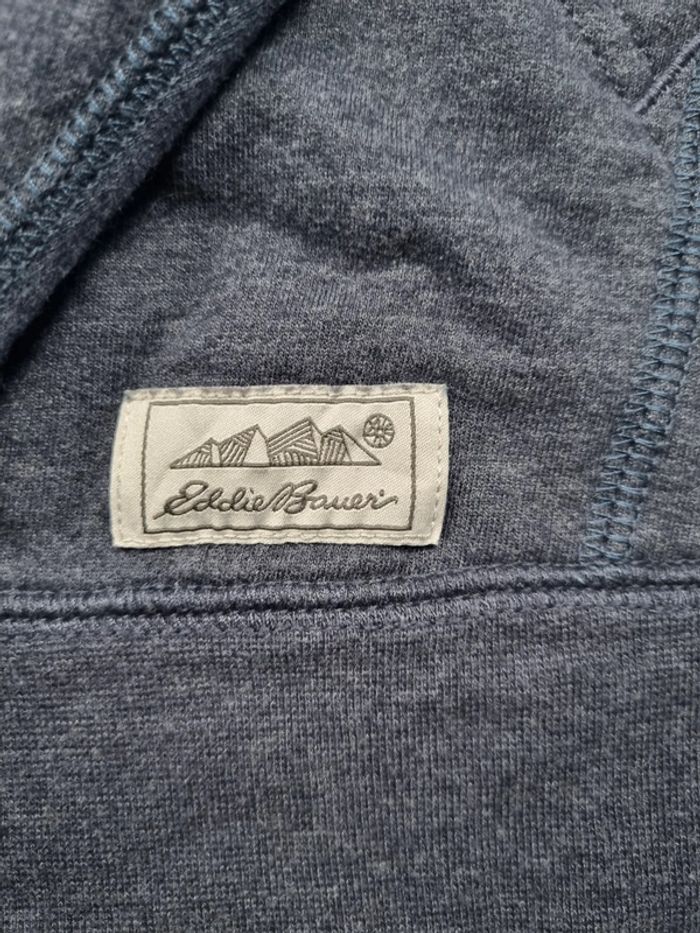 Sweat capuche Eddie Bauer bleu gris XL Hommes (mesures en photos) - photo numéro 7