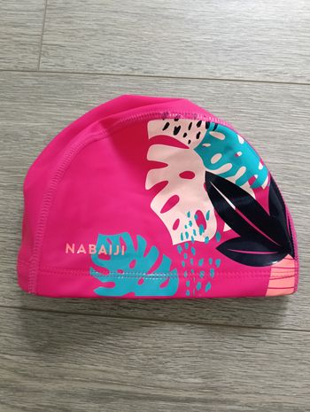 Bonnet de bain piscine rose nabaiji