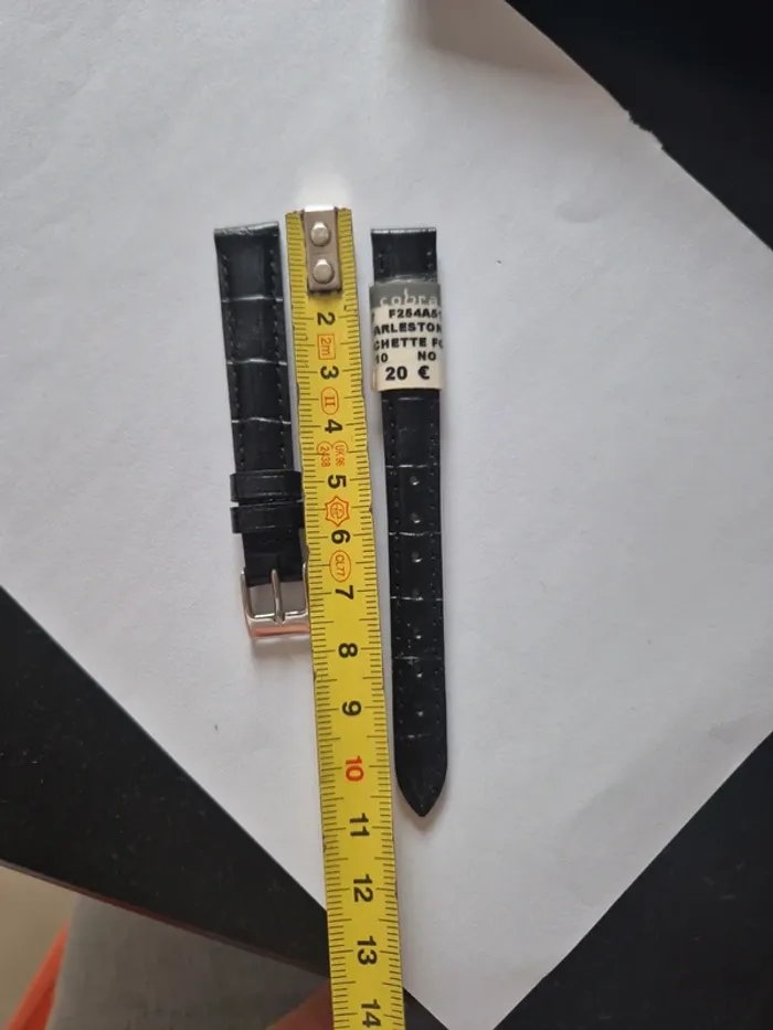 Bracelet montre cuir vachette cobra 12 mm - photo numéro 3