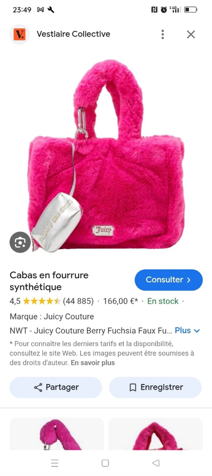 Sac juicy couture fushia