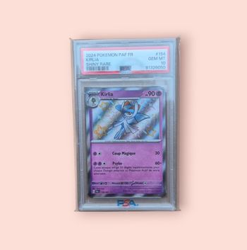 Carte Pokémon Kirlia, gradée en PSA 10 population 8