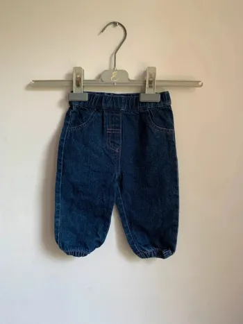 Pantalon en jean bleu foncé - Tissaia – 12 mois
