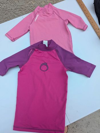Lot de 2 tee-shirts lycra anti-uv decathlon