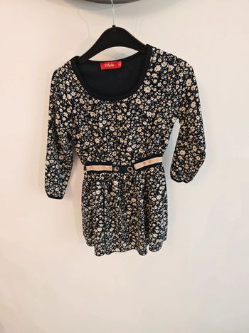 Robe longue à fleurs 4 ans